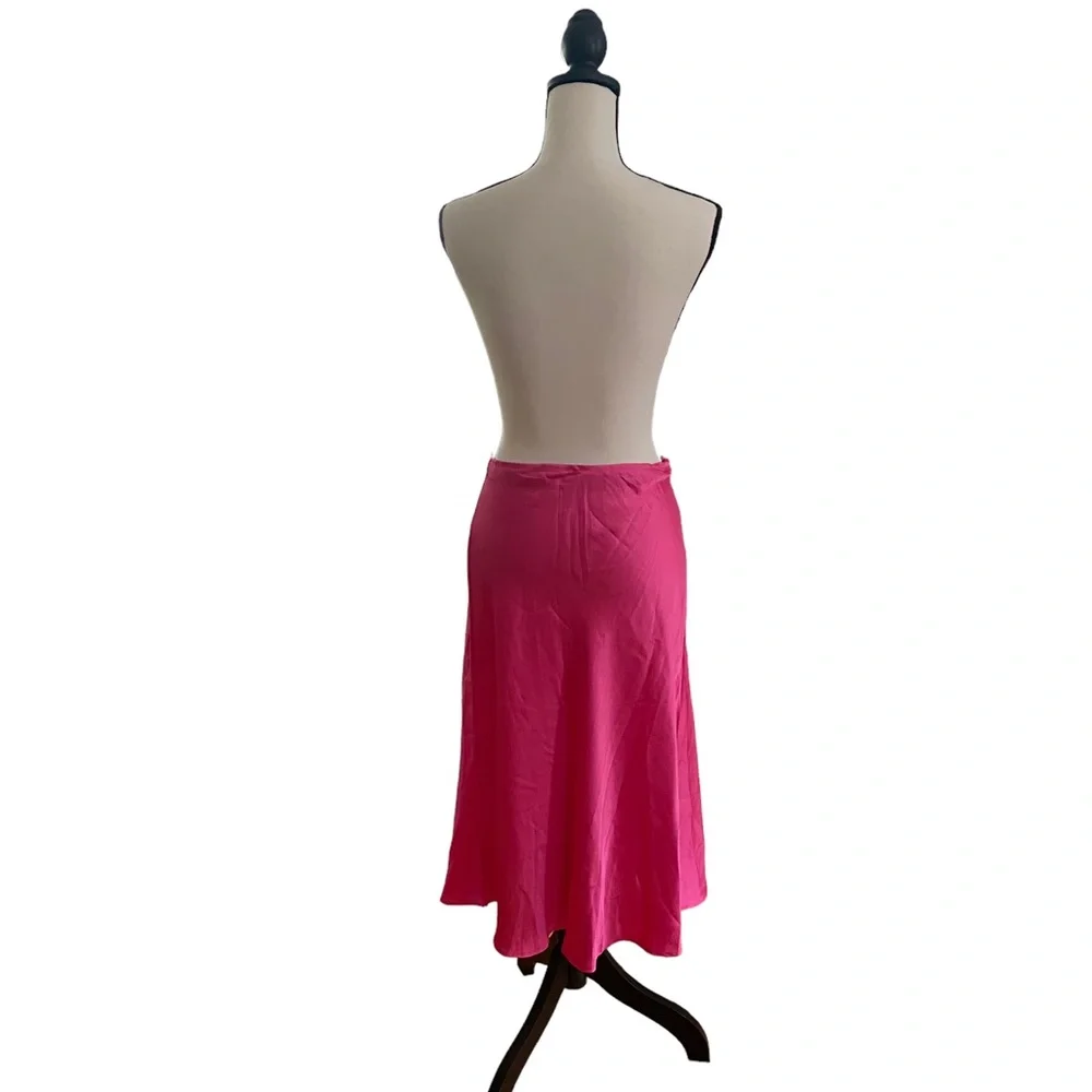 Satin Midi Skirt - Picture 2 of 3